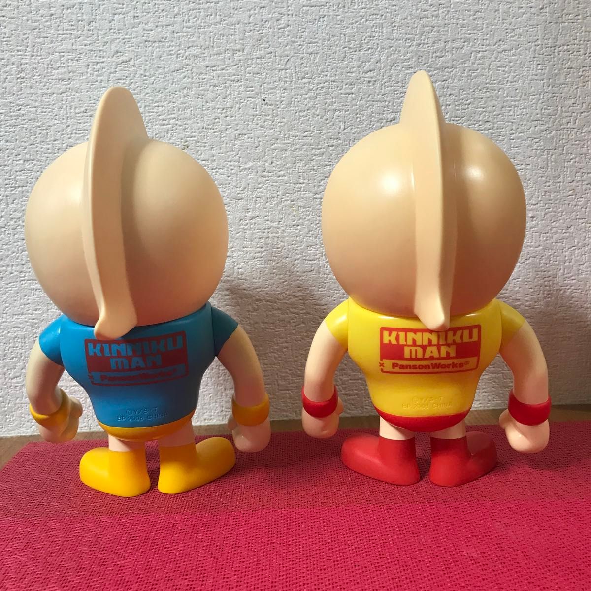キン肉マン ソフビフィギュア 2個セット 開封品 美品 サイズは高 キン肉マン ソフビフィギュア 2個セット 開封品 美品 サイズは高
