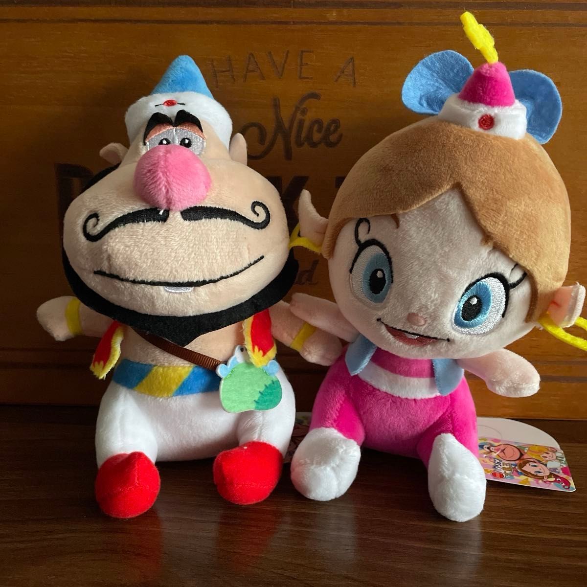ハクション大魔王 あくびちゃん】2点セットぬいぐるみ【新品未 ハクション大魔王 あくびちゃん】2点セットぬいぐるみ【新品未