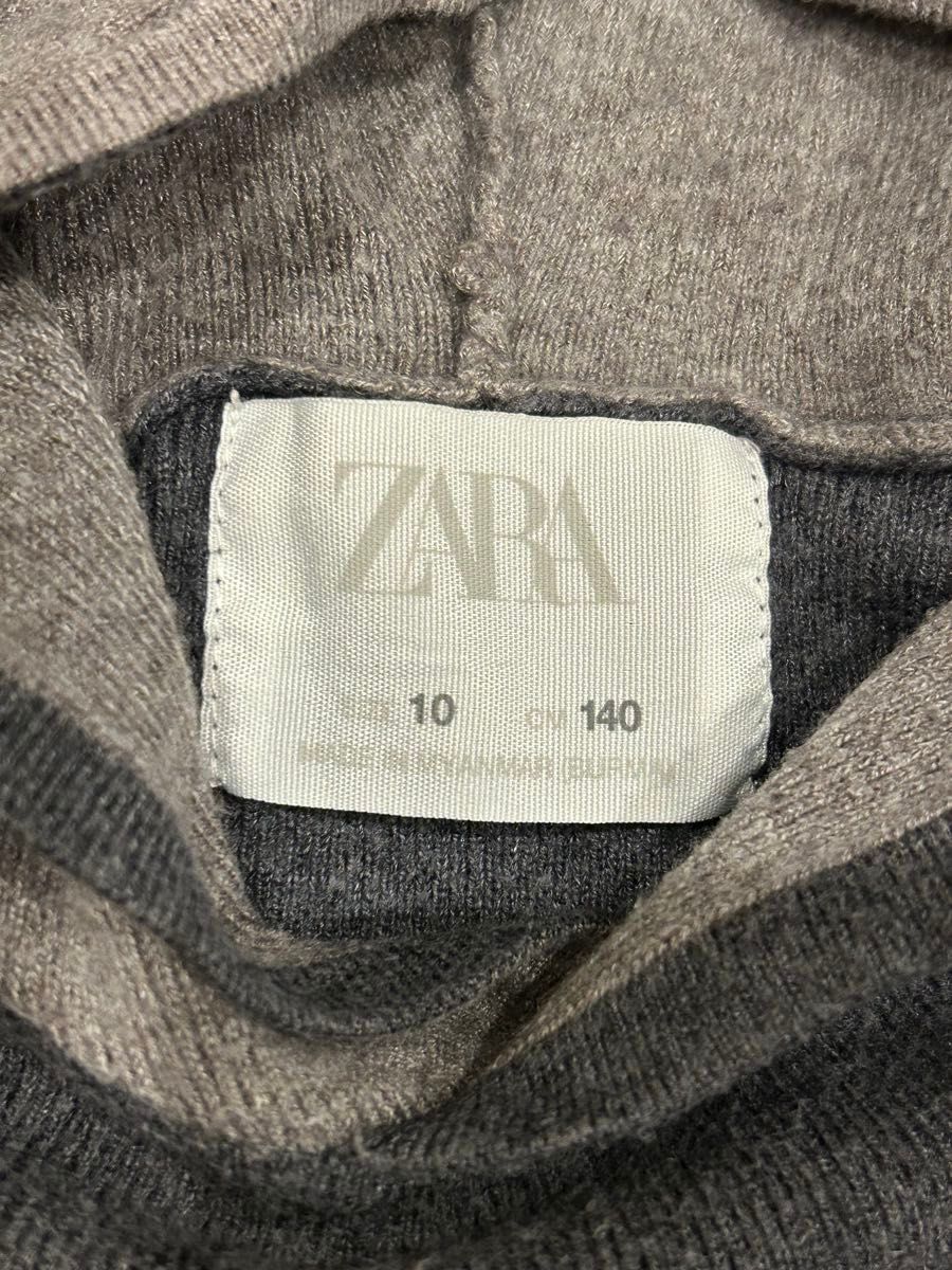ZARA ニットパーカー サイズ140｜Yahoo!フリマ（旧PayPayフリマ）