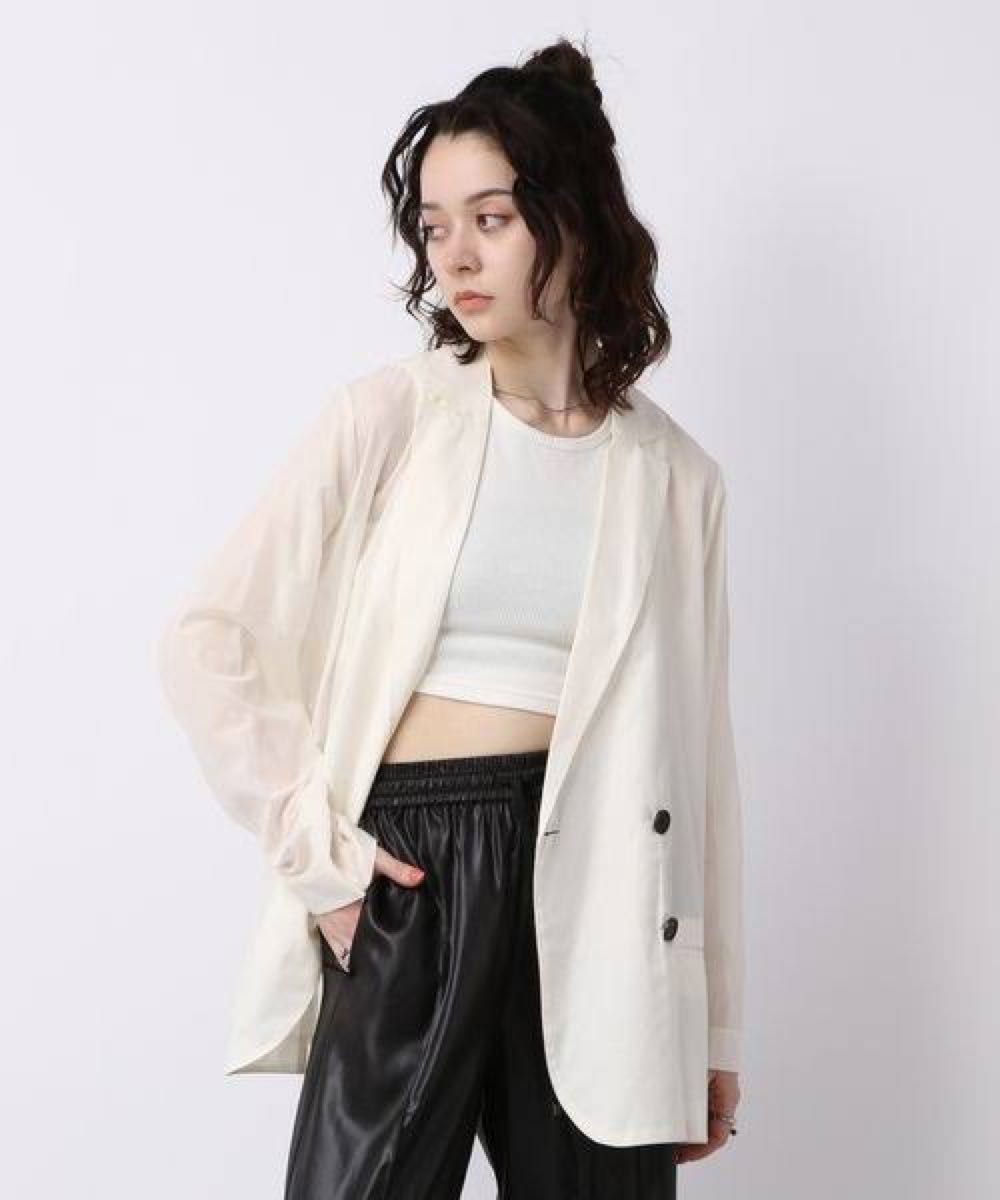 JEANASIS シアー2WAYオーバージャケット JEANASIS シアー2WAYオーバージャケット|Yahoo!フリマ(旧