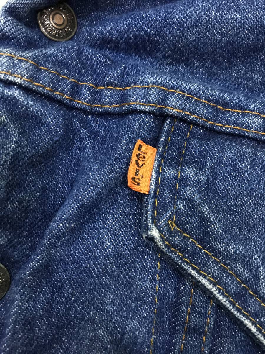 古着 17768 42 USA ビンテージ オリジナル vintage 60 70 80 90 LEVI'S ボア リーバイス コート ジャケット デニム ジージャン _画像3