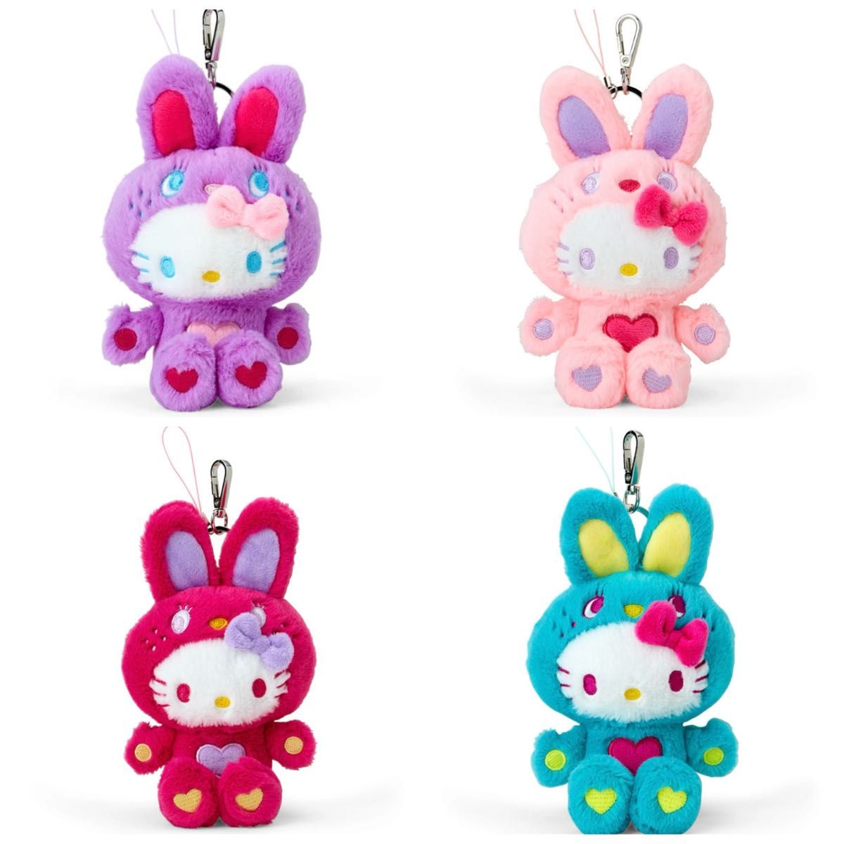 店舗限定品】キティ ウサギ アベイル マスコット キーホルダー 店舗限定品】キティ ウサギ アベイル マスコット キーホルダー