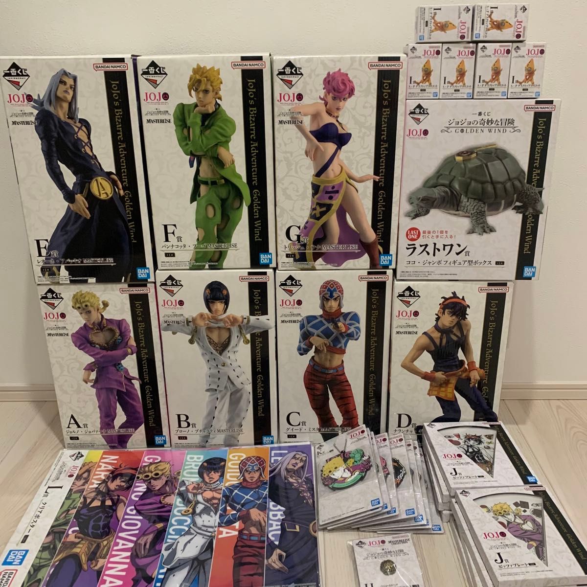 一番くじ ジョジョの奇妙な冒険 GOLDEN WIND ロット フルコンプ 一番くじ ジョジョの奇妙な冒険 GOLDEN WIND ロット フルコンプ
