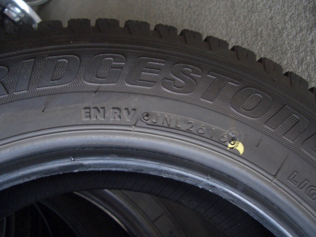 ブリジストン　ブリザック　ＶＬ１　　１５５/８０Ｒ１４　８８/８６ＮＬＴ　サクシード　プロボックス　バリ山　中古　良好_画像5