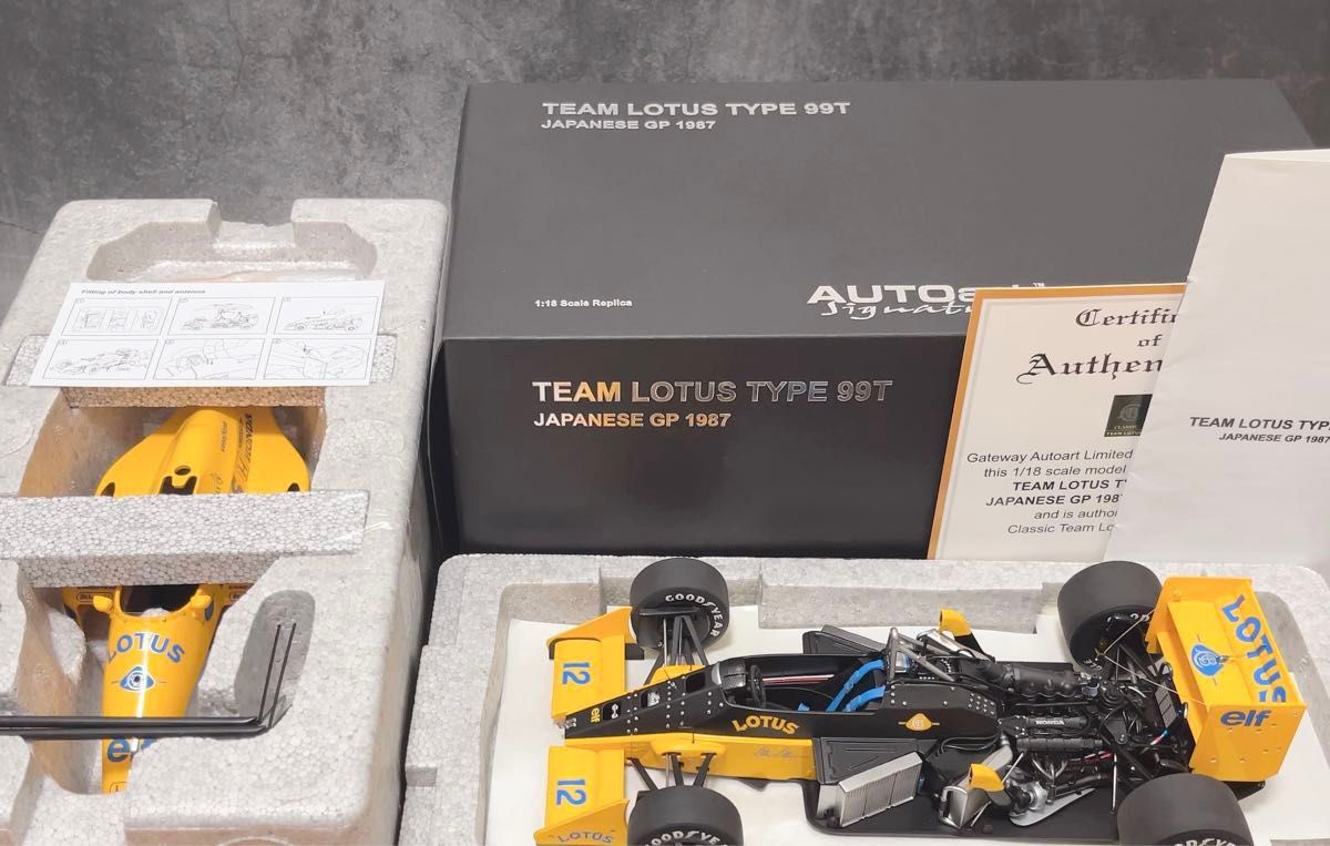 AUTOart 1/18 TEAM LOTUS 99T ロータス ホンダ 1987年 F1 日本GP AUTOart 1/18 TEAM LOTUS 99T ロータス ホンダ 1987年 F1 日本GP