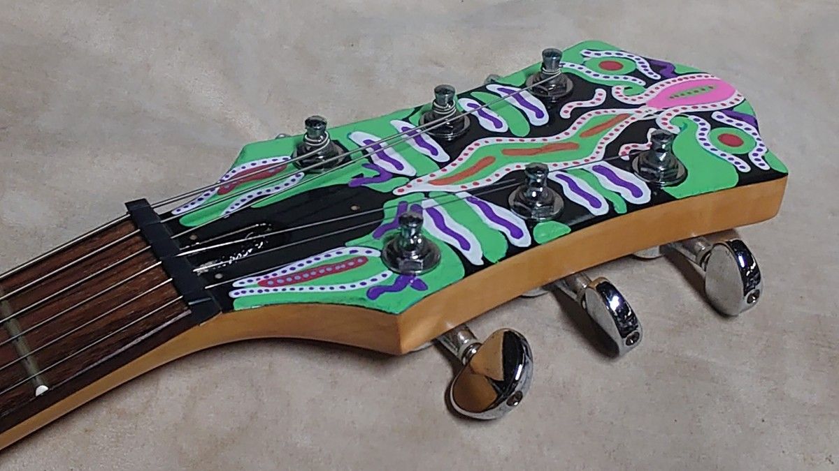 メーカー不明 モッキンバード X JAPAN HIDE サイケ柄 ジャンク メーカー不明 モッキンバード X JAPAN HIDE サイケ柄 ジャンク