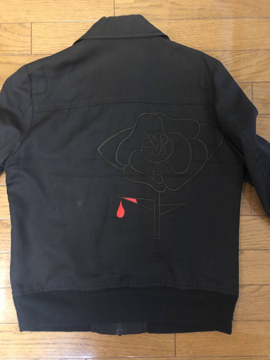 アンダーカバー 超名作 UNDERCOVER 背中 薔薇刺繍 Gジャンタイプ コットンリネンブルゾン ジャケット 3