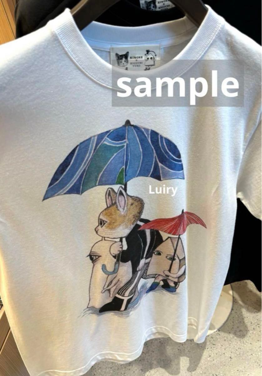 ヒグチユウコ 将棋会館 棋の音 コラボグッズ Tシャツ(白 / L ヒグチユウコ 将棋会館 棋の音 コラボグッズ Tシャツ(白 / L