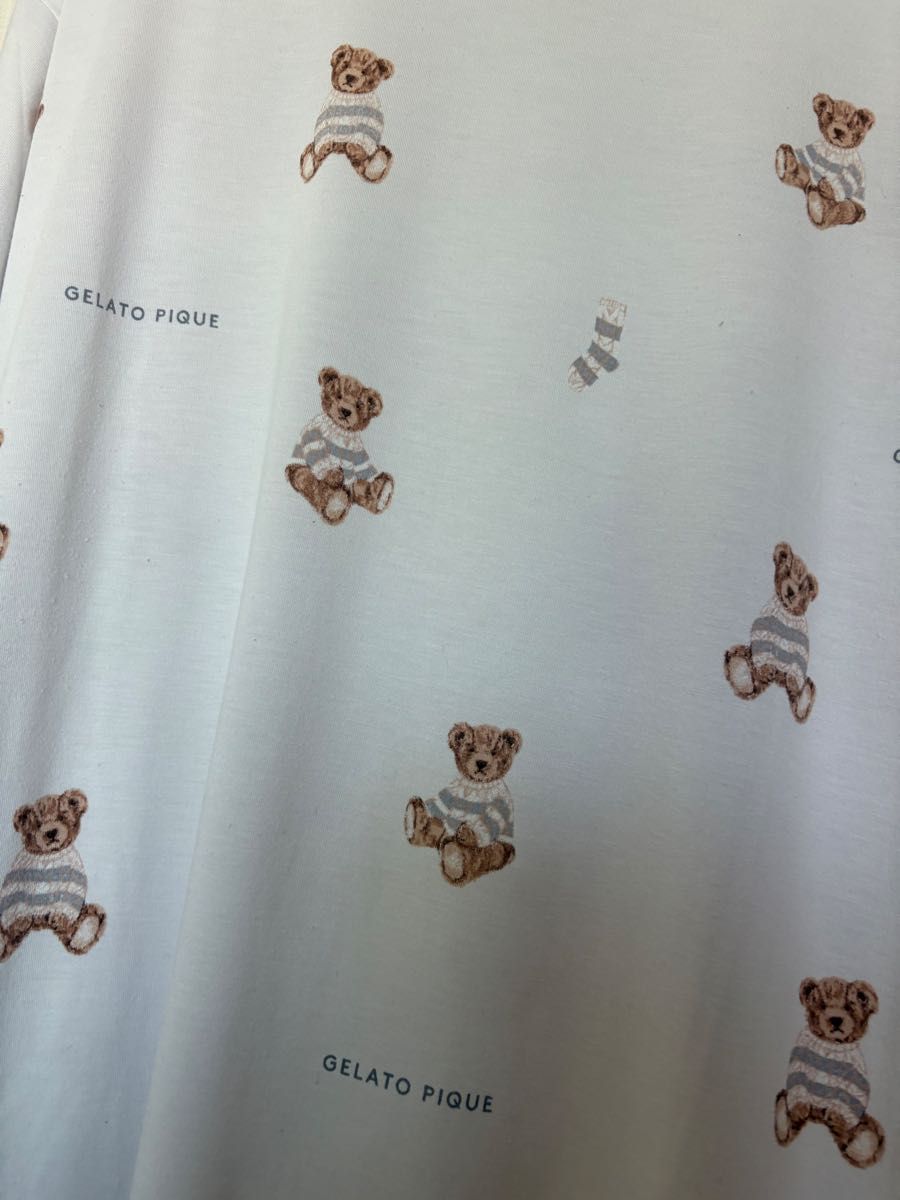 【新品.タグ付き】♡ジェラートピケ♡ボーダーベア柄ワンピース♡ブルー♡ ジェラートピケ ボーダーベア柄 ワンピース ブルー|Yahoo