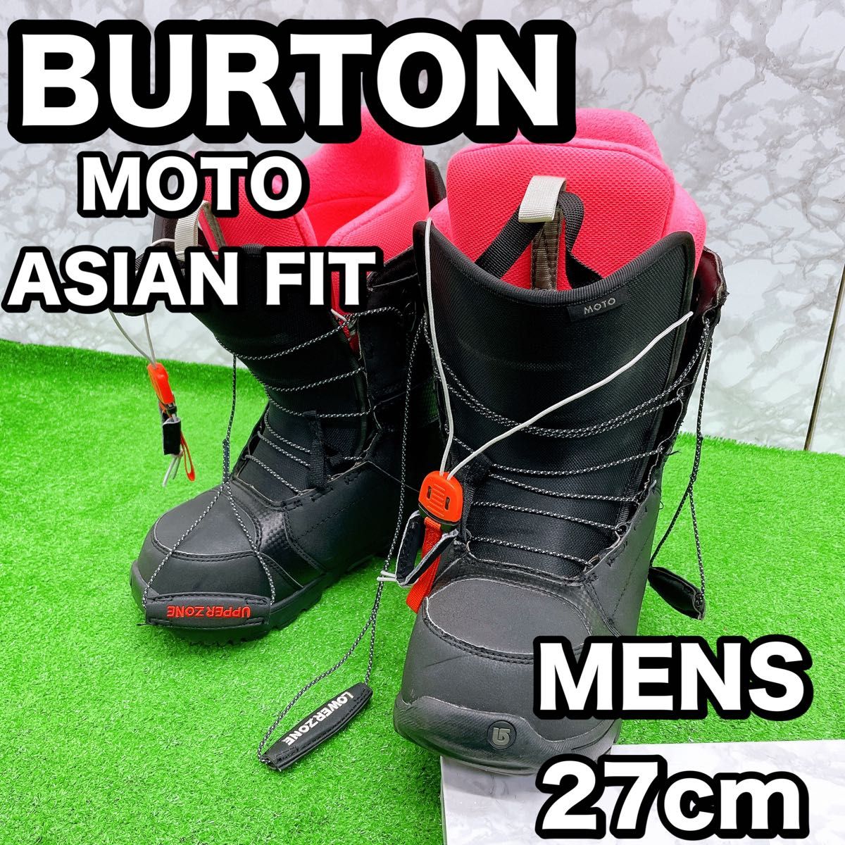 27cm バートン スノーボードブーツ 黒色×ピンク BURTON Moto 27cm バートン スノーボードブーツ 黒色×ピンク BURTON Moto
