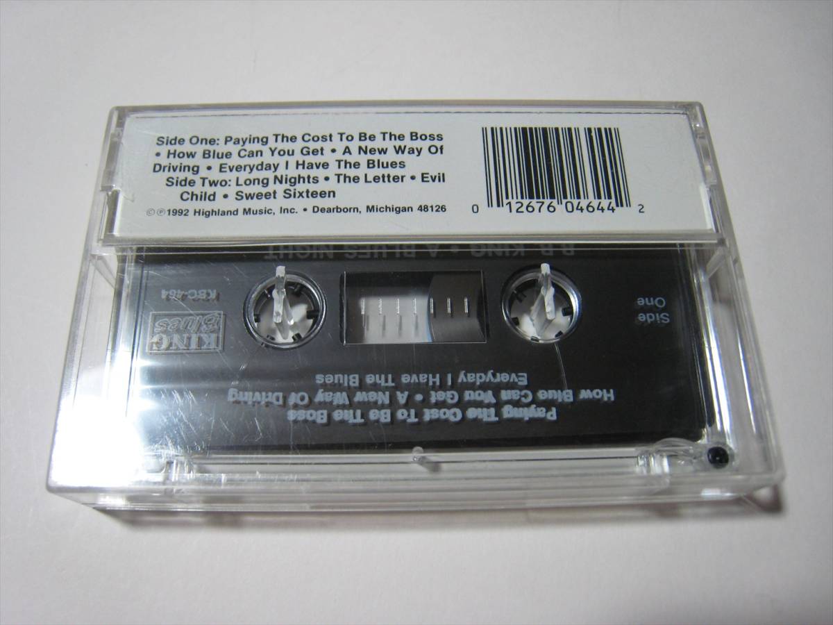 【カセットテープ】 B.B. KING / A BLUES NIGHT US版 Ｂ・Ｂ・キング_画像2