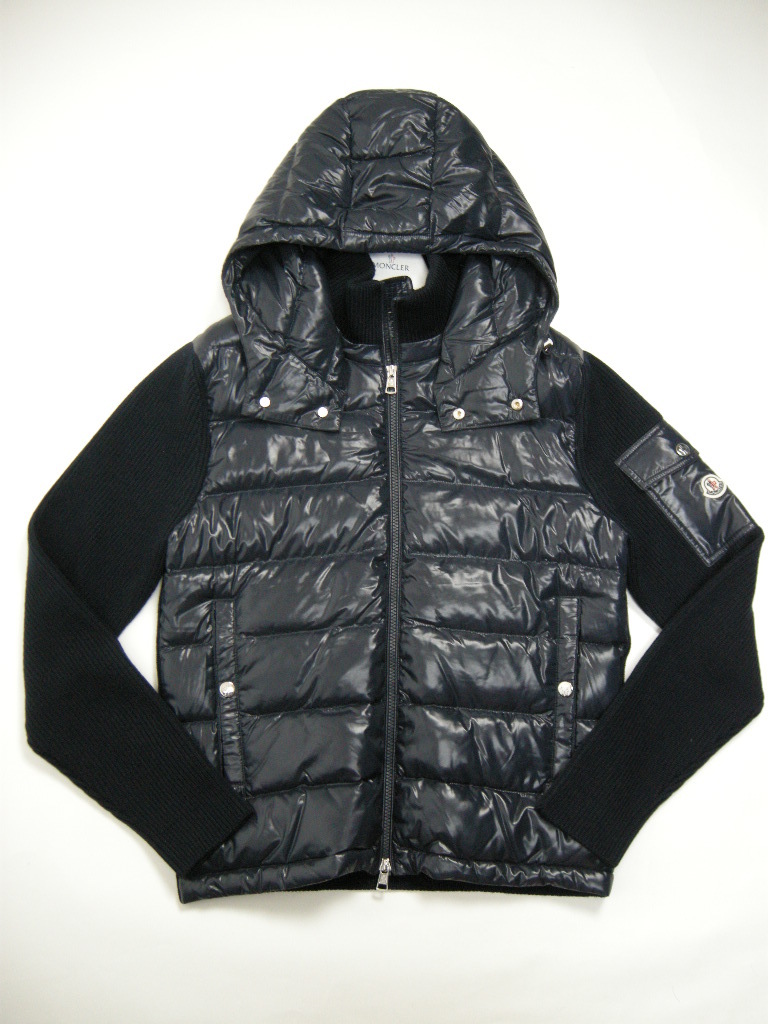  size XXL# new goods genuine article # Moncler MA-1 type knitted down jacket / light down jacket / knitted down Parker /MONCLER men's /D navy 