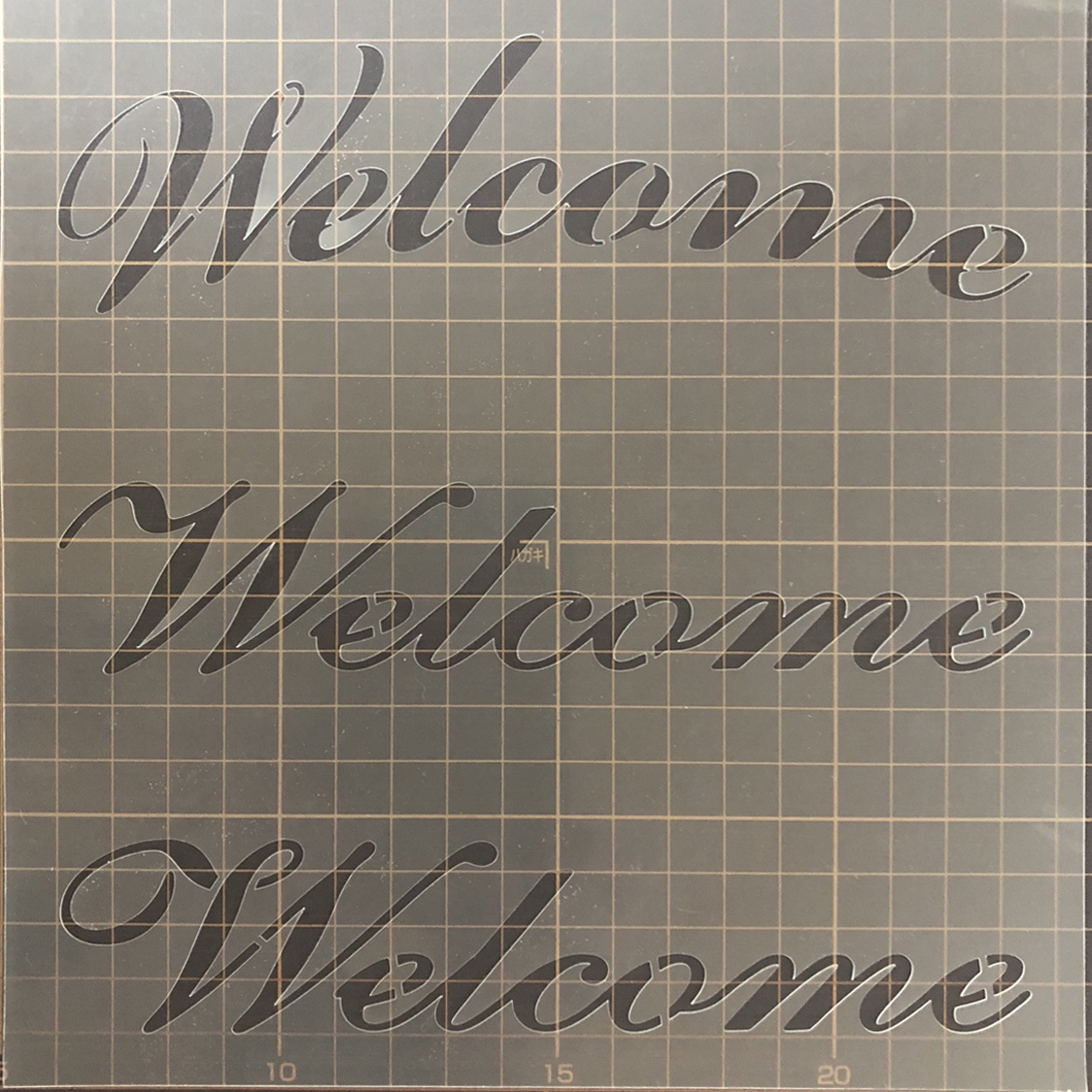 *3 видов Welcomesklipto. документ stencil сиденье welcome панель .ss-6 NO193