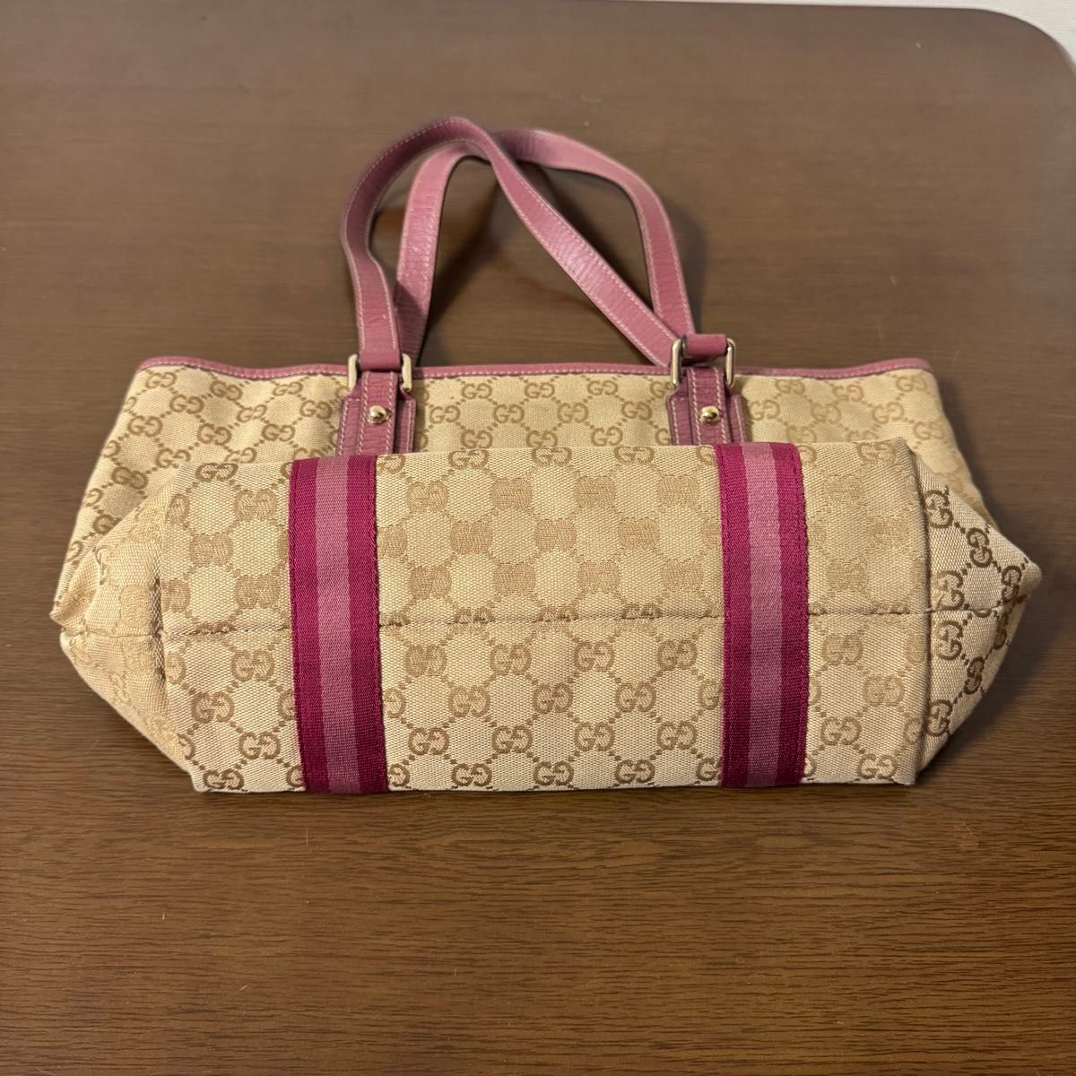 GUCCI グッチ　トートバッグ　ピンク