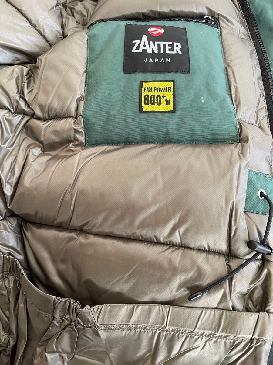 ZANTER JAPANザンタージャパン ダウンパーカーWPグリーンXL未 ZANTER JAPANザンタージャパン ダウンパーカーWPグリーンXL未