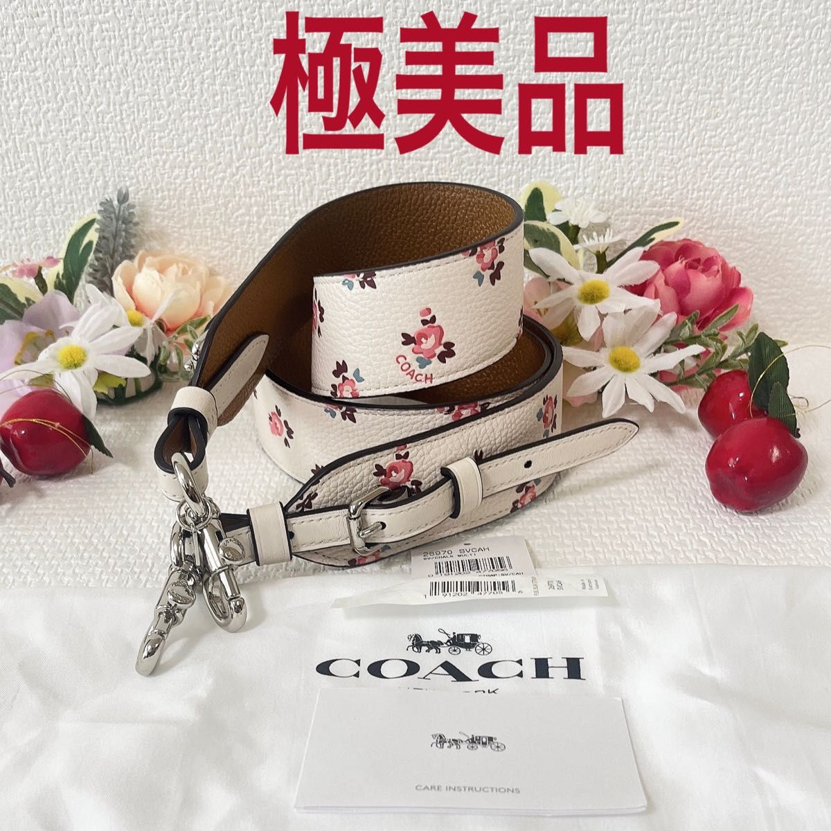 COACH コーチ バッグ用 ショルダーストラップ フローラル 花柄 COACH コーチ バッグ用 ショルダーストラップ フローラル 花柄