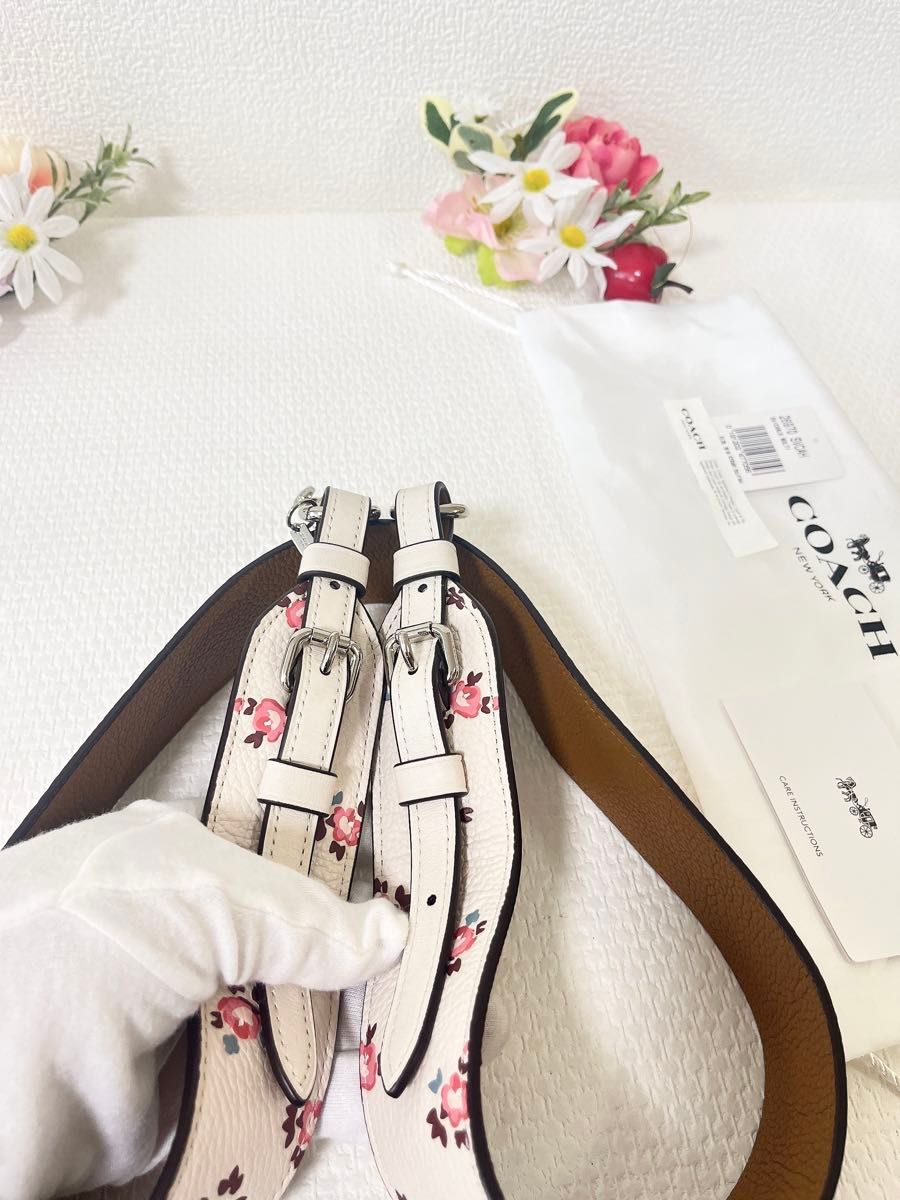 COACH コーチ バッグ用 ショルダーストラップ フローラル 花柄 COACH コーチ バッグ用 ショルダーストラップ フローラル 花柄