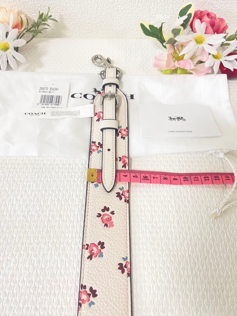 COACH コーチ バッグ用 ショルダーストラップ フローラル 花柄 COACH コーチ バッグ用 ショルダーストラップ フローラル 花柄
