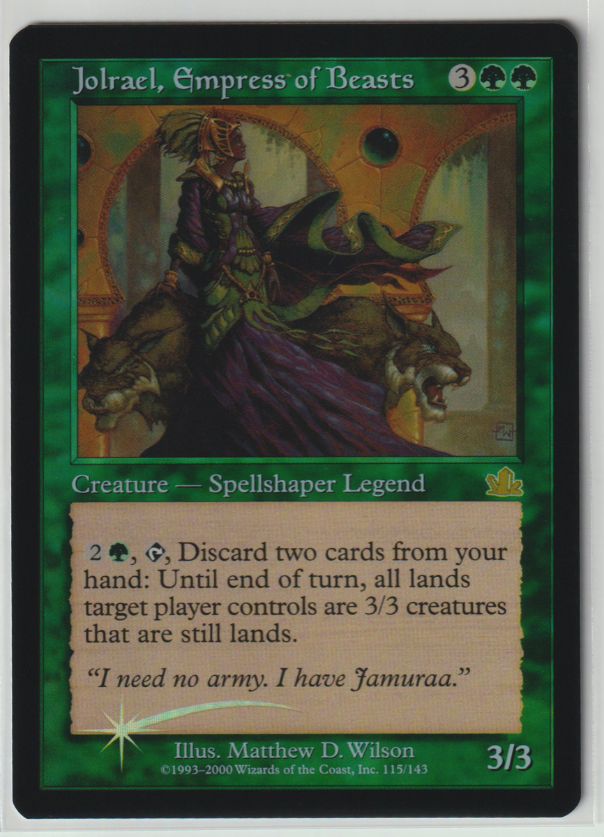 Magic:The Gathering/PCY 獣たちの女帝ジョルレイル/英1 FOIL Jolrael， Empress of Beasts