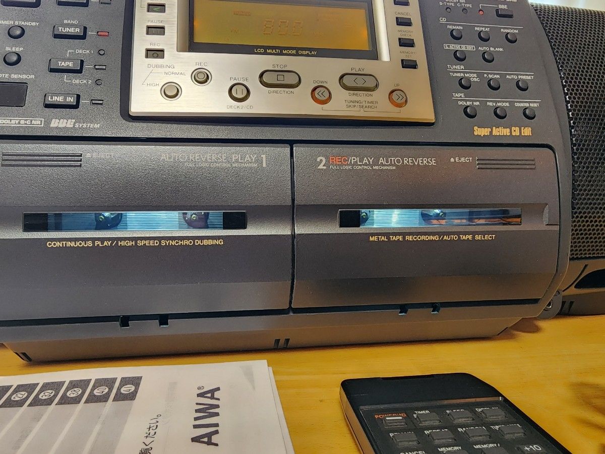 極上】AIWA STRASSER CSD-SR8 Bluetooth搭載CDラジカセ完動品 極上】AIWA STRASSER CSD-SR8 Bluetooth搭載CDラジカセ完動品