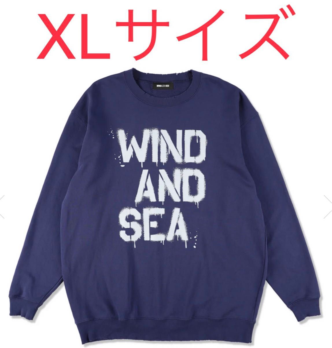 トップス WIND AND SEA SPRAY LOGO CREWNECK SWEAT N WIND AND SEA Sweatshirt WIND AND SEA SPRAY LOGO CREWNECK