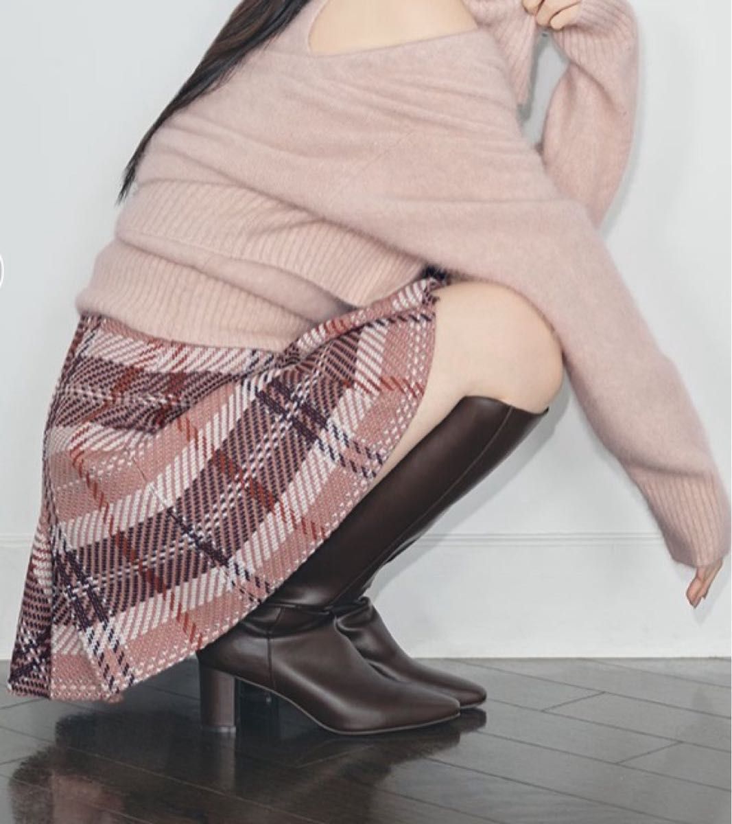 SNIDEL ロービングチェックミニスカート ピンク PNK 2 Lサイズ SNIDEL ロービングチェックミニスカート ピンク PNK 2 Lサイズ