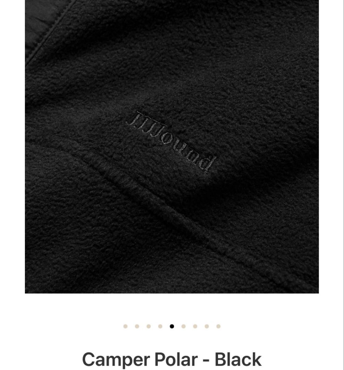JJJJound ジョウンド Camper Polar Black-Black プルオーバー JJJJound ジョウンド Camper Polar Black-Black プルオーバー