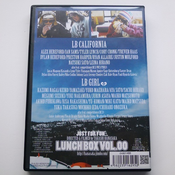 DVD LUNCH BOX VOL.00 / LB-00 / LB CALIFORNIA ＆LB GIRL スノーボード 送料込み_画像3