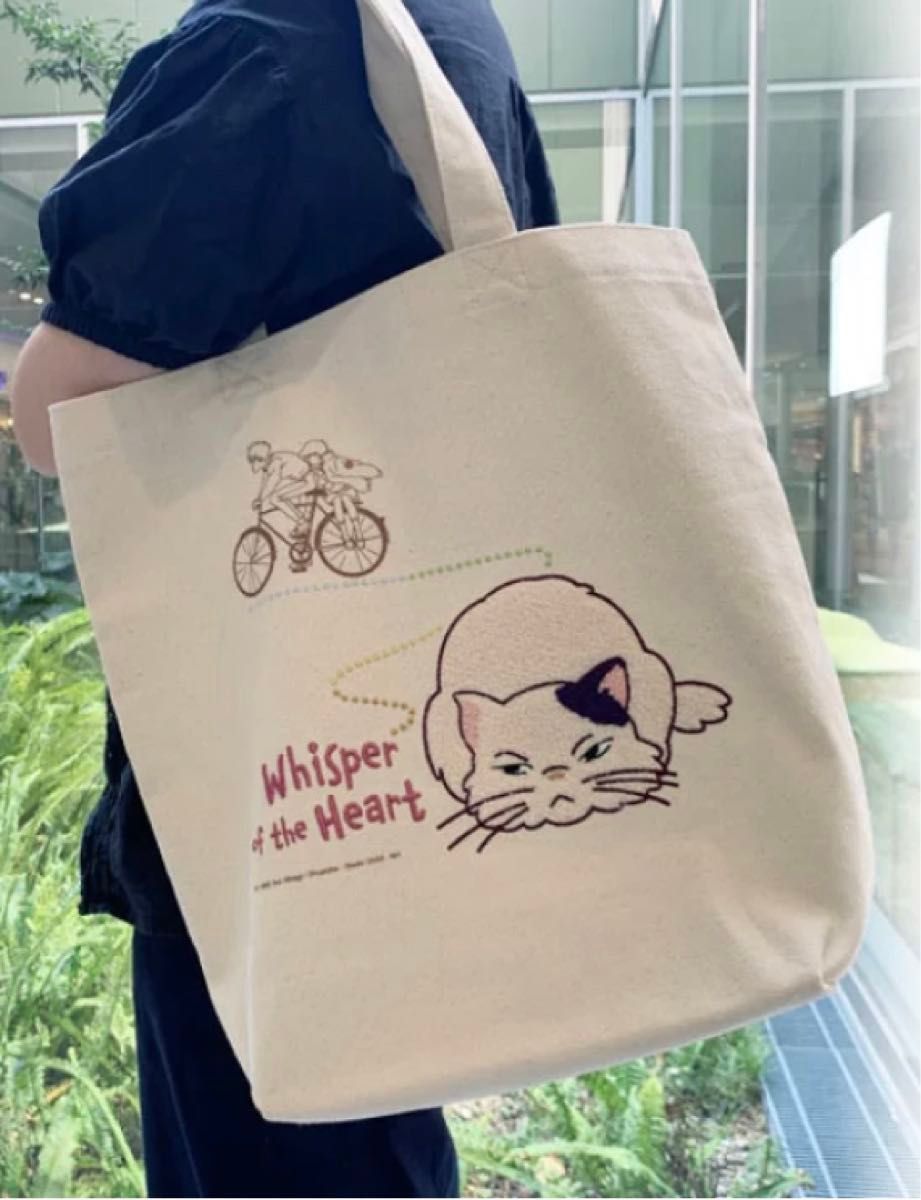 スタジオジブリ 耳をすませば 縦型刺繍トートバッグ ムーン スタジオジブリ 耳をすませば 縦型刺繍トートバッグ ムーン