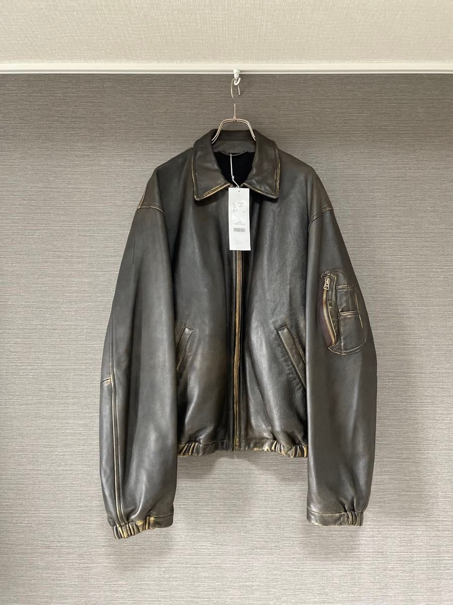 COMOLI 24SS レザージップブルゾン サイズ3|Yahoo!フリマ(旧 COMOLI 24SS レザージップブルゾン サイズ3|Yahoo!フリマ(旧