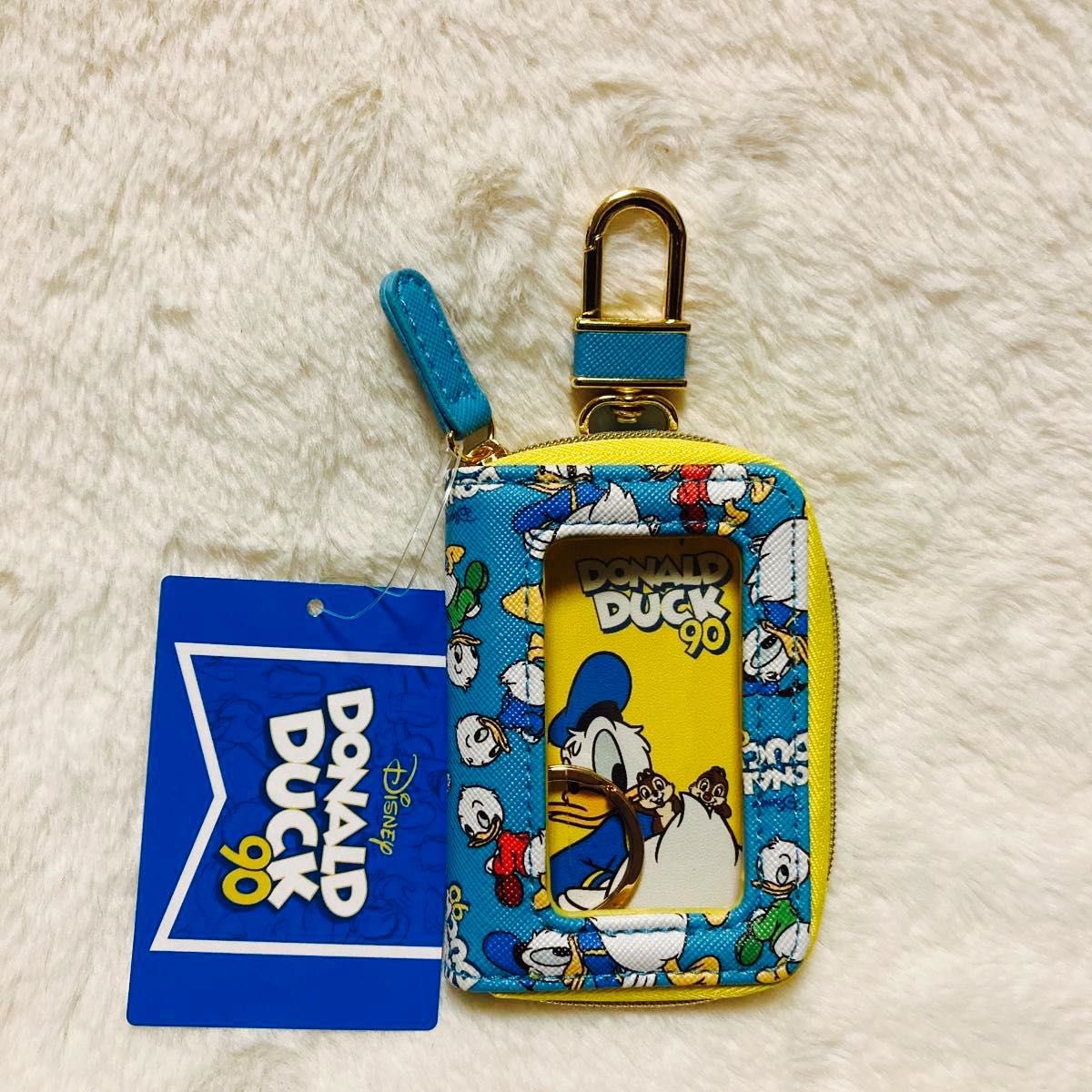 Disney キーケース エコバッグ ポーチ ファスナーチャーム ドナルド 新品】ドナルドダック90周年デザイン スマートキーケース|Yahoo