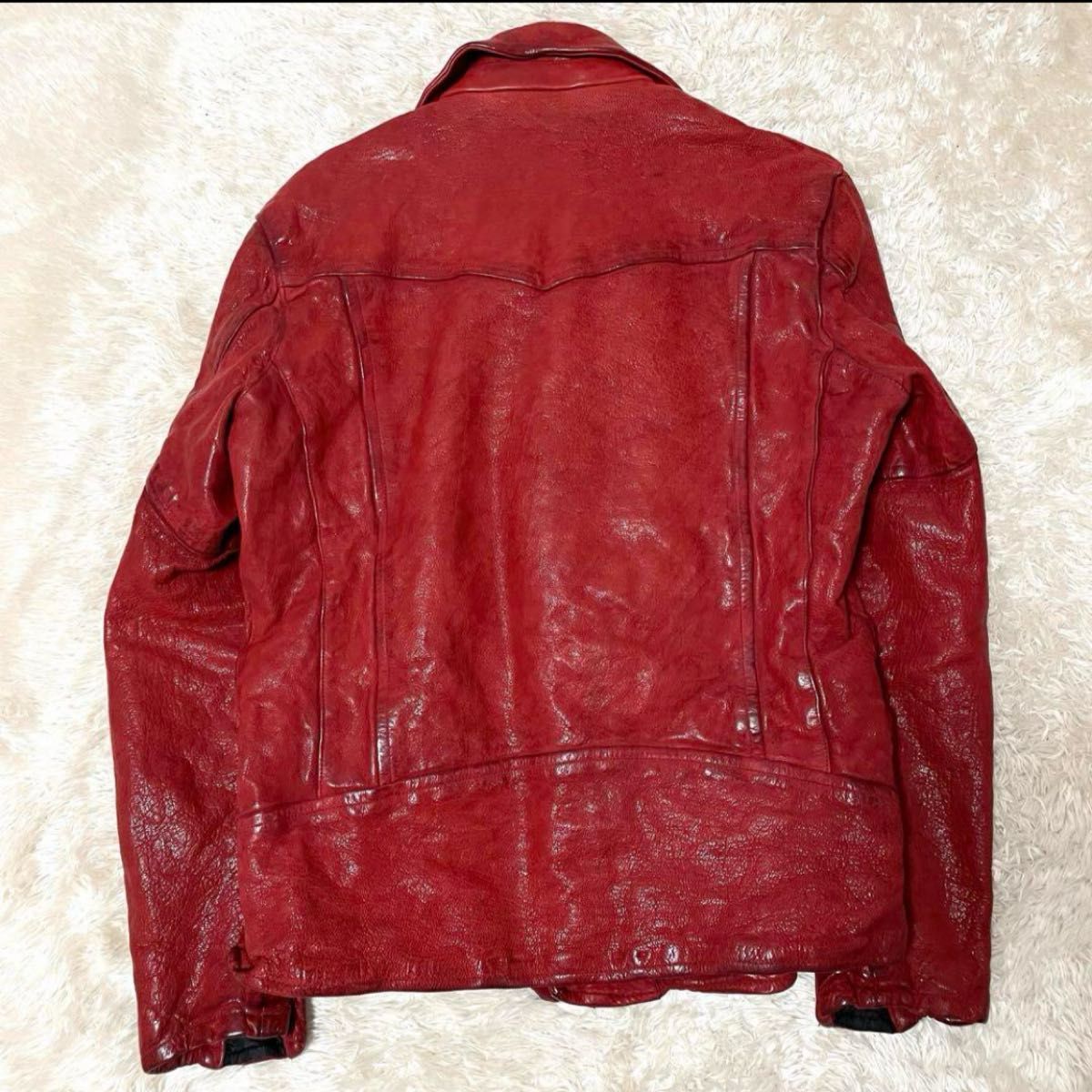JACKROSE/ジャックローズ/美品】ライダースジャケット【レッド JACKROSE/ジャックローズ/美品】ライダースジャケット【レッド