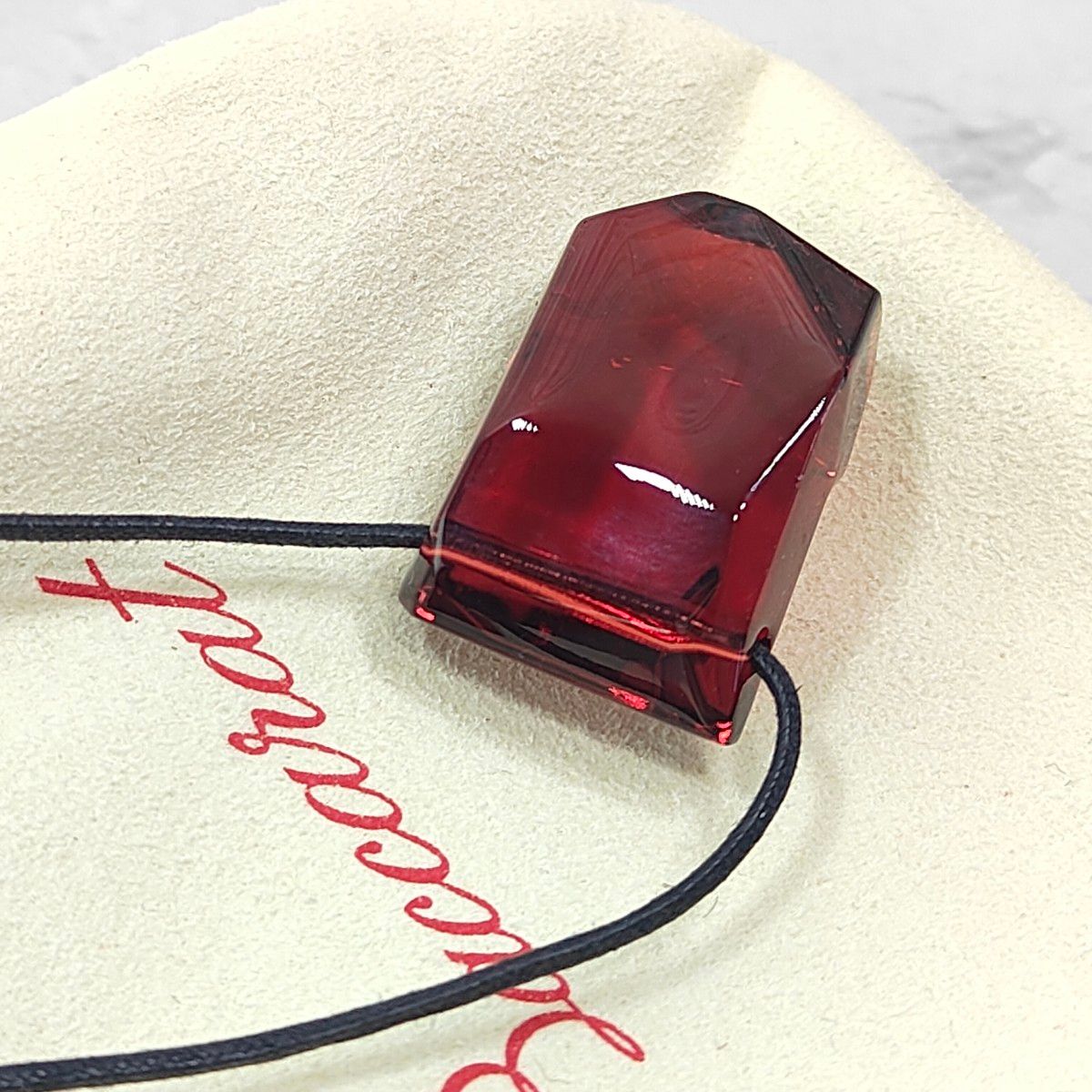 バカラ ロック ネックレス ペンダント チョーカー レッド バカラ ロック ネックレス ペンダント チョーカー レッド