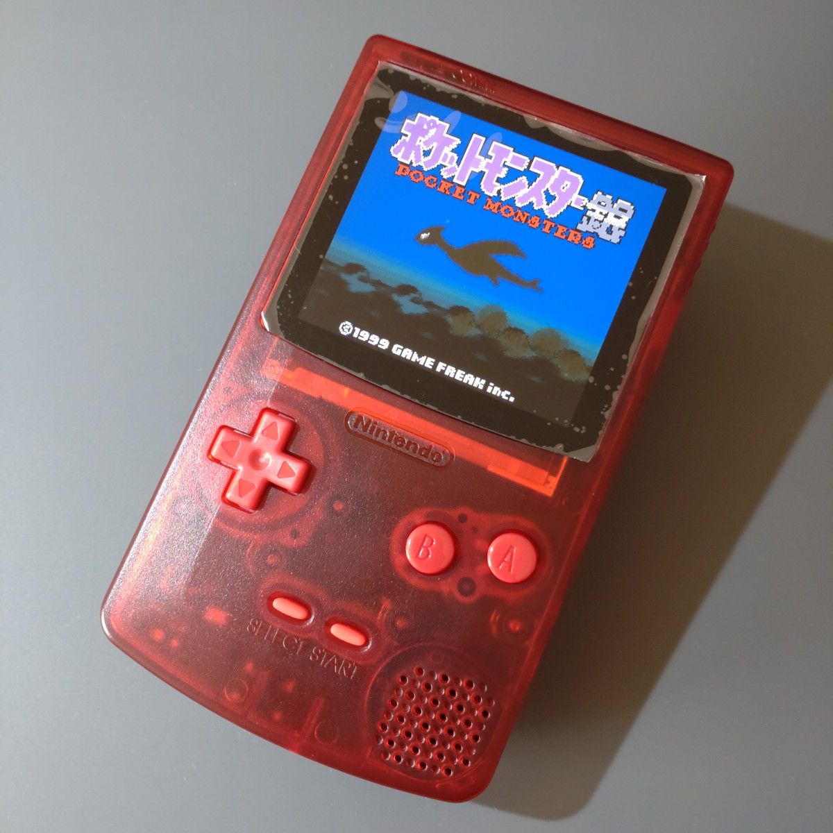 バックライト化】ゲームボーイカラー バイオレット IPS液晶 バックライト化】ゲームボーイカラー バイオレット IPS液晶