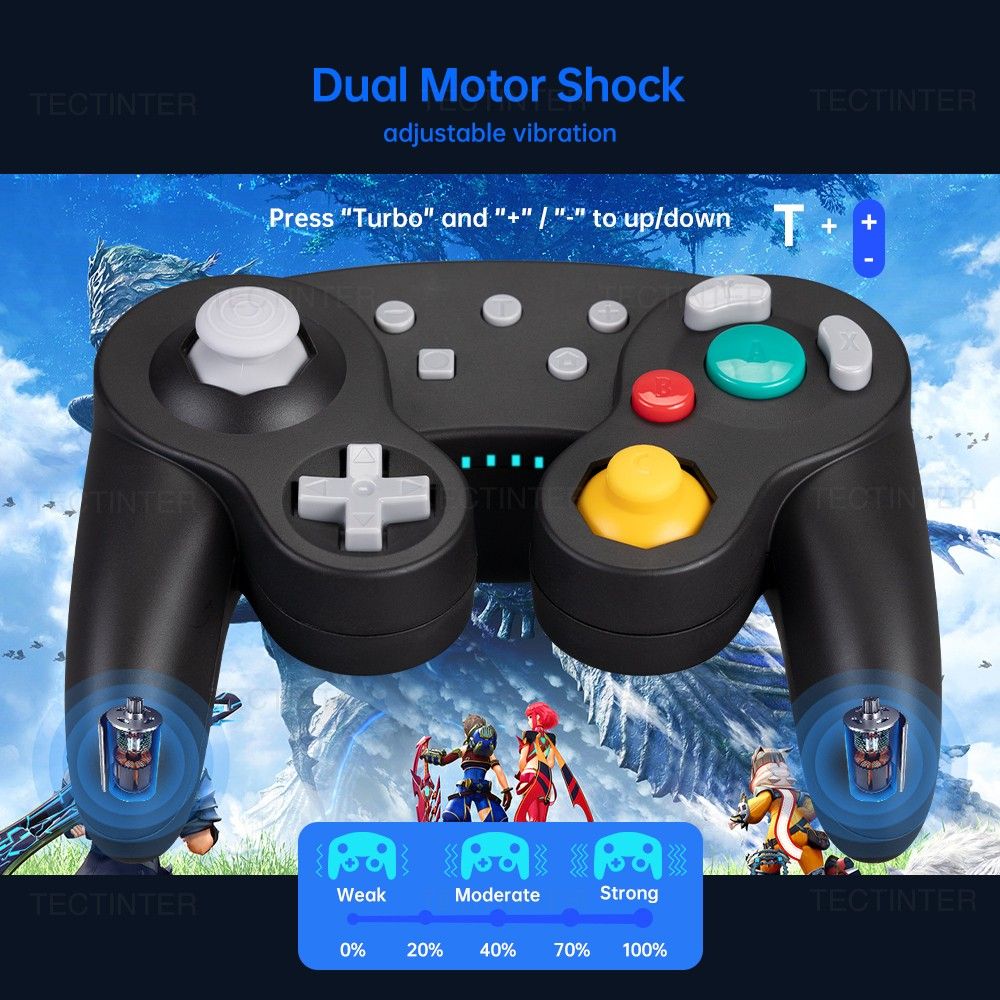 Switch用ゲームキューブタイプコントローラー バイオレット Switch用ゲームキューブタイプコントローラー バイオレット