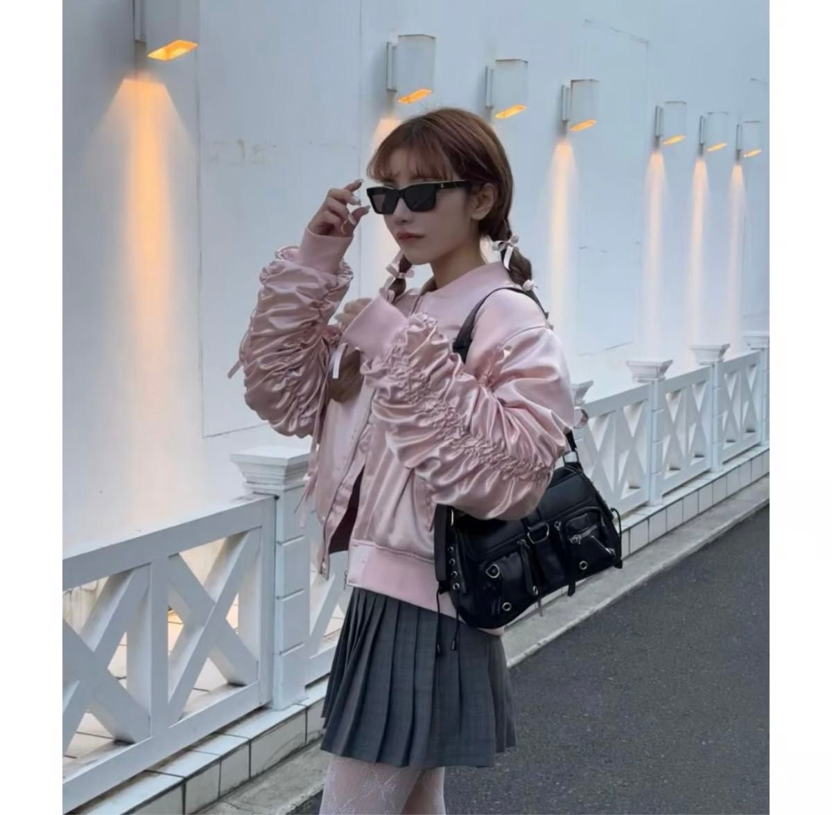 Treat ürself Girly ribbon MA-1(pink) treat urself ୨ৎ Girly ribbon MA-1(pink)(treat urself
