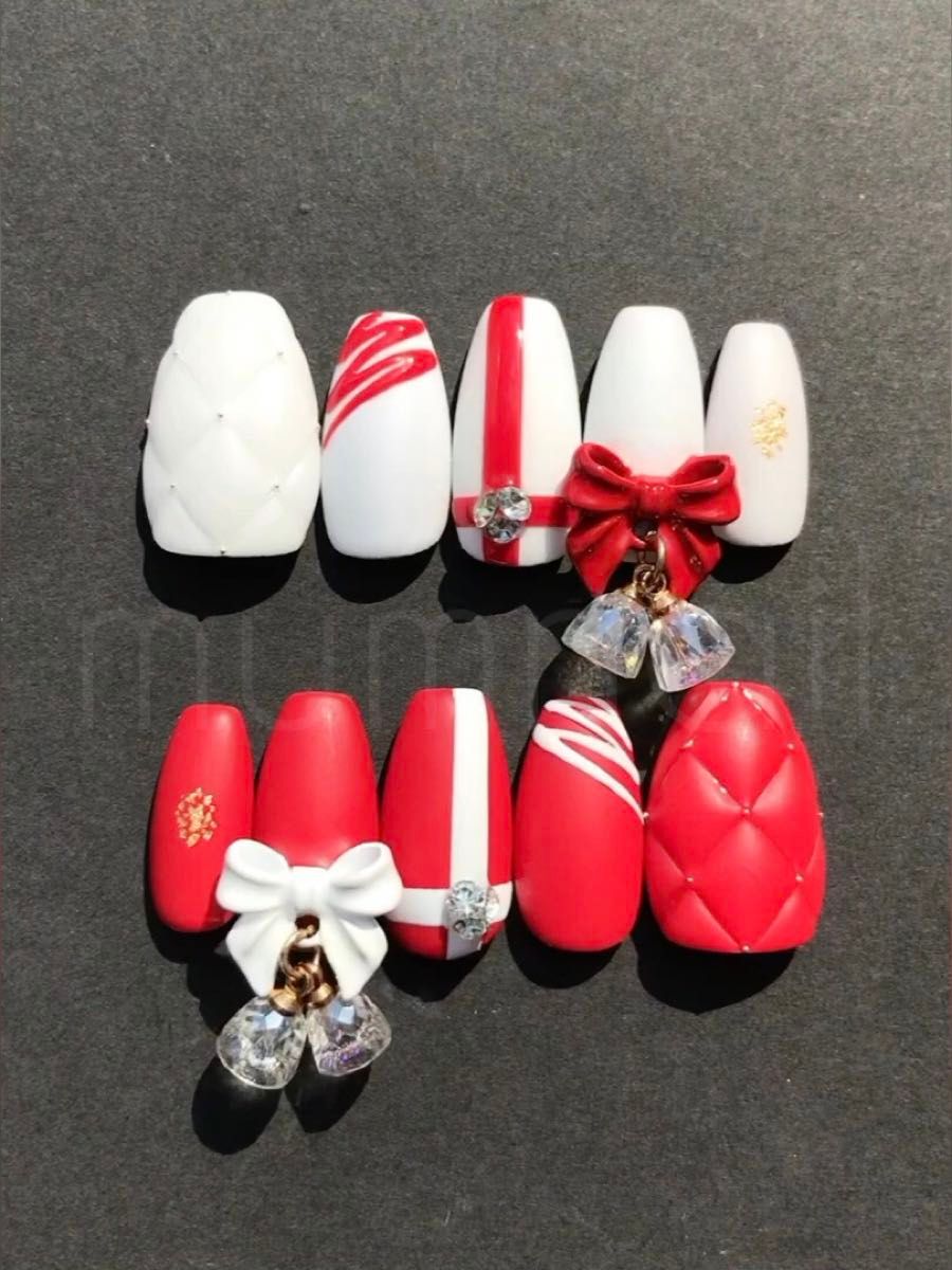 ハンドメイド ネイルチップ 10枚