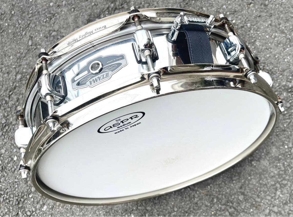 廃番】TAMA POWER METAL Stainless Steel スネアドラム 14×4 廃番】TAMA POWER METAL Stainless Steel スネアドラム 14×4