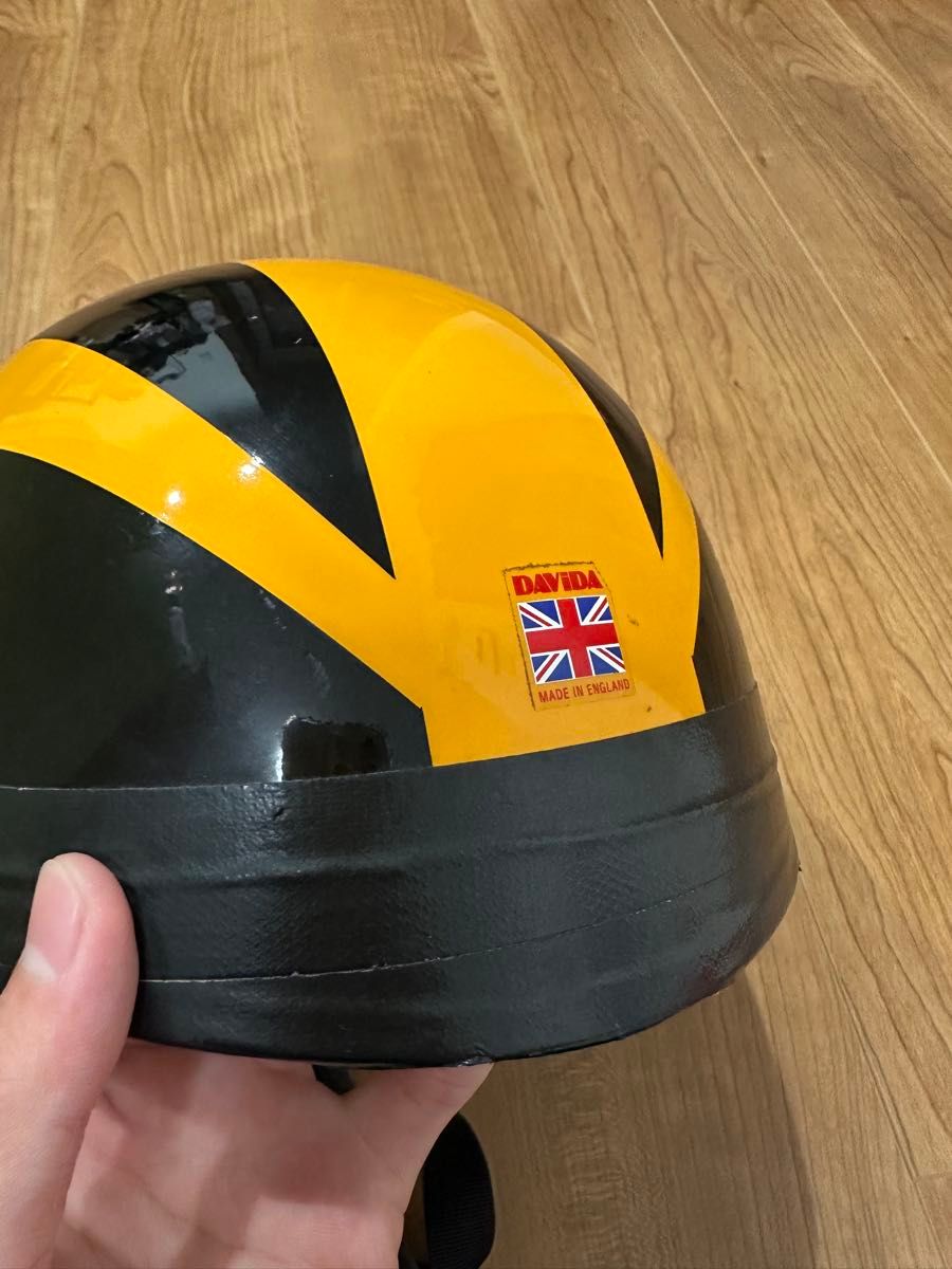 希少】DAVIDA ダビダ イギリス製 ヘルメット カラスマスク付き 希少】DAVIDA ダビダ イギリス製 ヘルメット カラスマスク付き