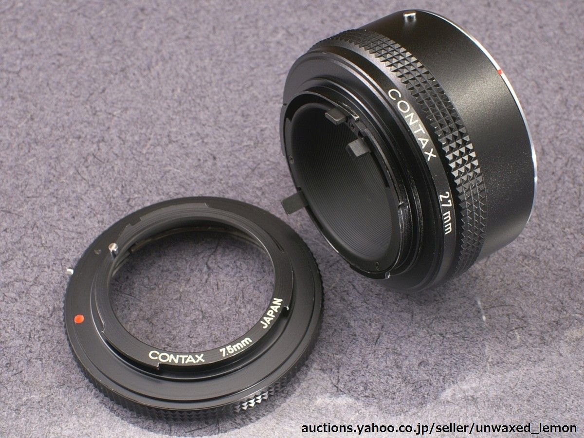 京セラ コンタックス 中間リング 7 5mm・27mm 現状渡し 接写 京セラ コンタックス 中間リング 7 5mm・27mm 現状渡し 接写
