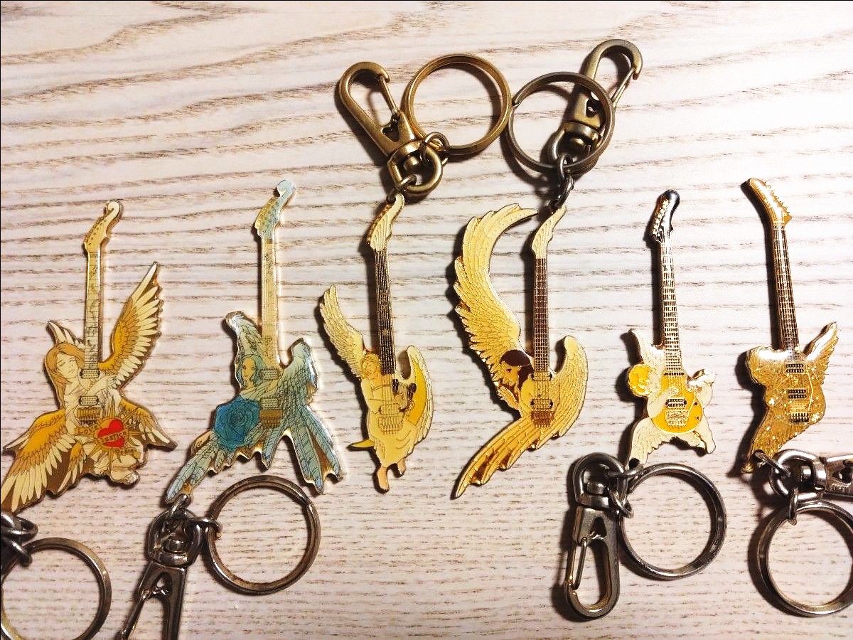 THE ALFEE 高見沢俊彦 エンジェル ギター キーホルダー セット THE ALFEE 高見沢俊彦 エンジェル ギター キーホルダー セット