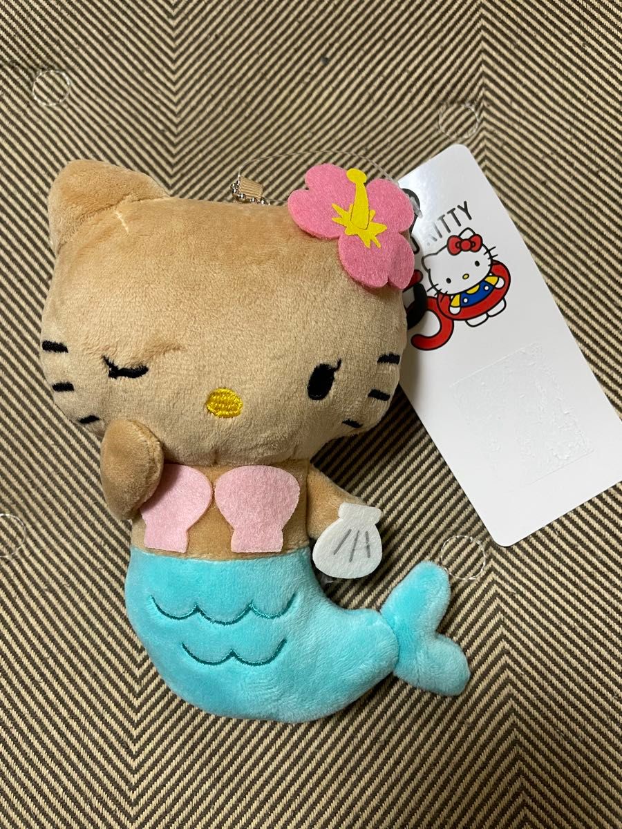 サンリオ ぬいぐるみ ハローキティ 50周年 アベイル 人魚 日焼け サンリオ ぬいぐるみ ハローキティ 50周年 アベイル 人魚 日焼け