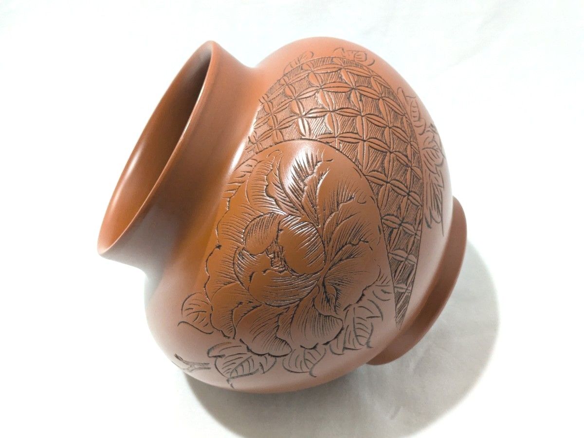 常滑焼 朱泥 陶磁器 華山窯作 花瓶 花器 丸壺 木箱入り|Yahoo 常滑焼 朱泥 陶磁器 華山窯作 花瓶 花器 丸壺 木箱入り|Yahoo