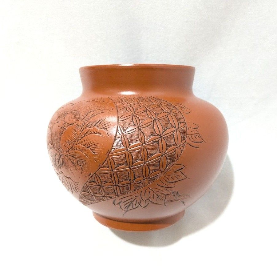 常滑焼 朱泥 陶磁器 華山窯作 花瓶 花器 丸壺 木箱入り|Yahoo 常滑焼 朱泥 陶磁器 華山窯作 花瓶 花器 丸壺 木箱入り|Yahoo