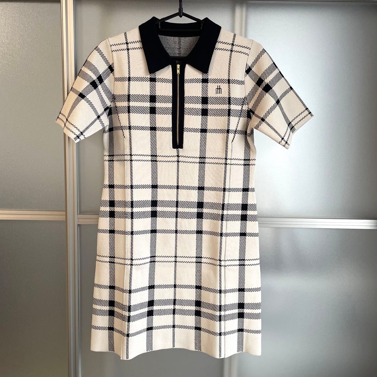 新品 her lip to Trois Logo Knit Mini Dress チェック ニット 新品 her lip to Trois Logo Knit Mini Dress チェック ニット