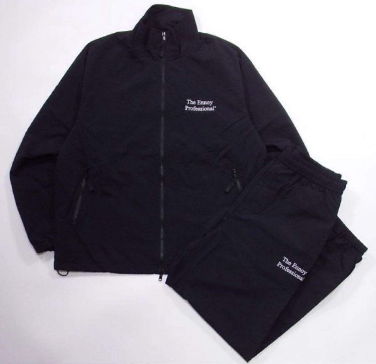 ennoy シャカシャカエブリデイ セットアップ ブラック ナイロン ennoy シャカシャカエブリデイ セットアップ ブラック ナイロン
