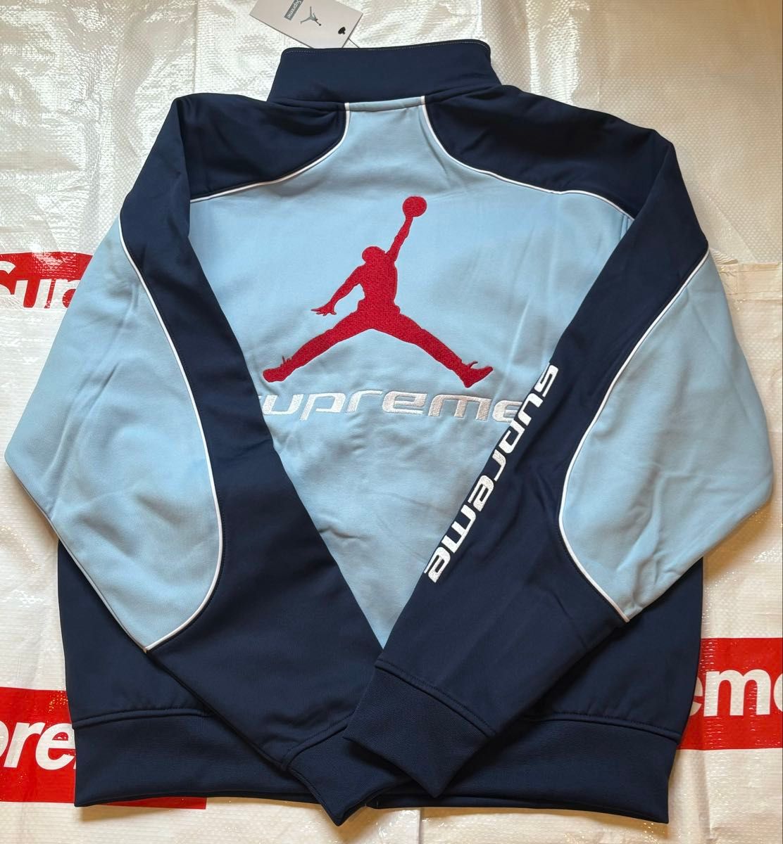 Supreme Jordan Tricot Track Jacket Blue サイズS|Yahoo Supreme Jordan Tricot Track Jacket Blue サイズS|Yahoo