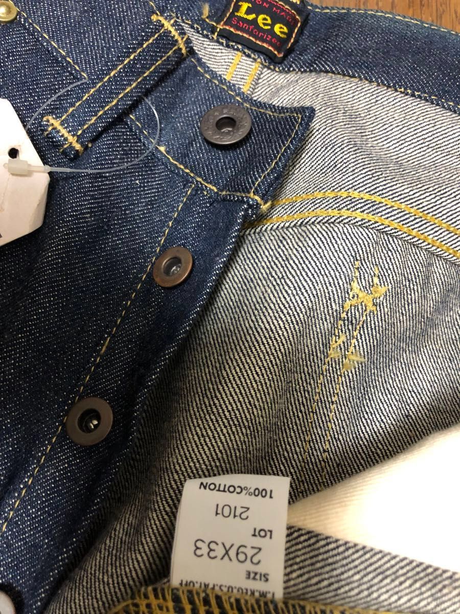 新品 Lee 40年代 大戦復刻モデル 101B センター赤タグ リジット 新品 Lee 40年代 大戦復刻モデル 101B センター赤タグ リジット