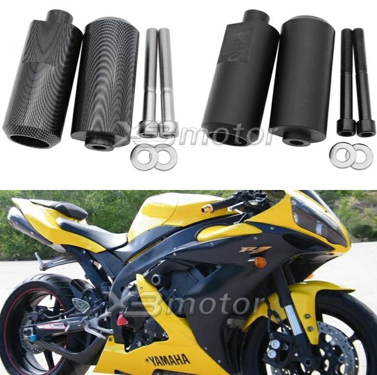 ★全国一律 送料2000円★新品未使用 YZF-R1用 スライダー【ブラック/カーボン柄】エンジンガード 2004年式～2006年式 プロテクター 海外製_カーボン柄/ブラック