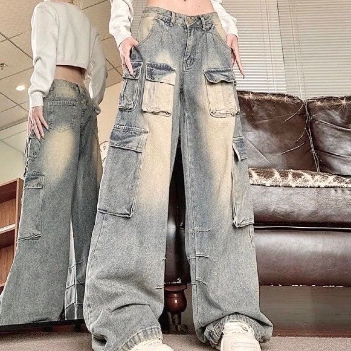 デニム レディース パンツ ジーパン ワイドパンツ ダボダボ デニム レディース パンツ ジーパン ワイドパンツ ダボダボ